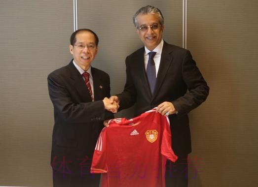 张剑会见亚足联主席萨尔曼 加强足球交流合作